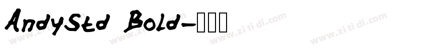 AndyStd Bold字体转换